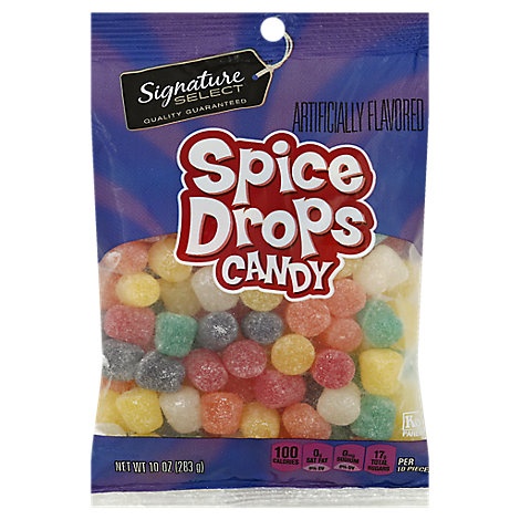 slide 1 of 1, Signature Select Candy Spice Drops, 10 oz