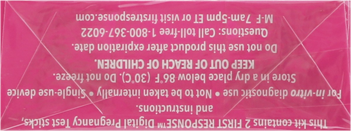 slide 7 of 9, First Response Gold Digital Pregnancy Test, 2 Pack, 2 ct