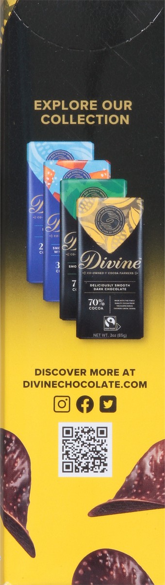 slide 4 of 15, Divine Dark Crispy Thins 2.8 oz, 2.8 oz
