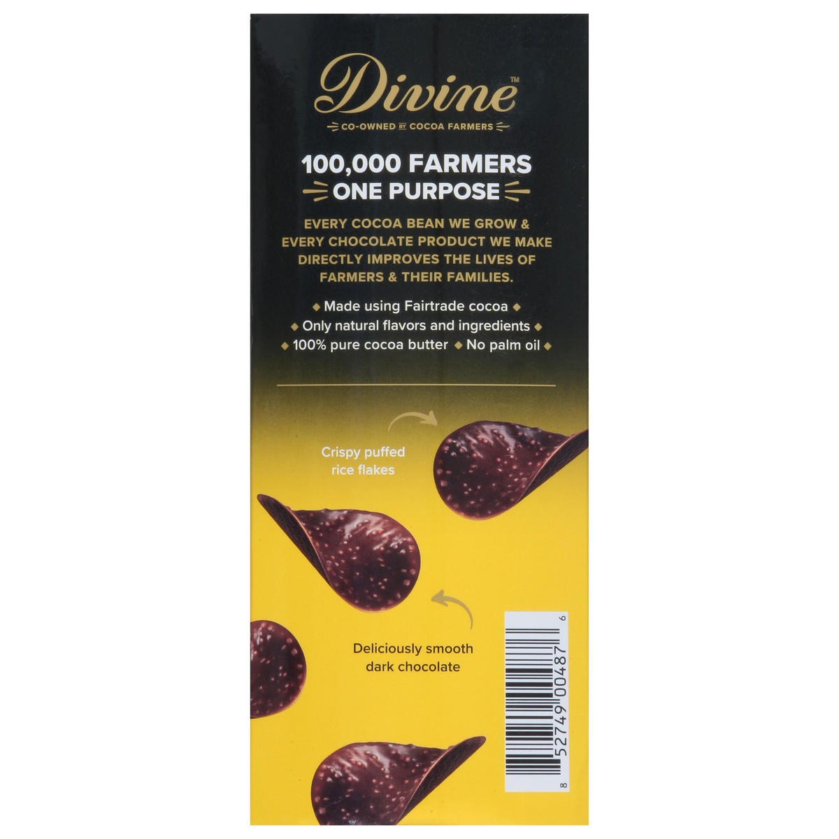 slide 6 of 15, Divine Dark Crispy Thins 2.8 oz, 2.8 oz
