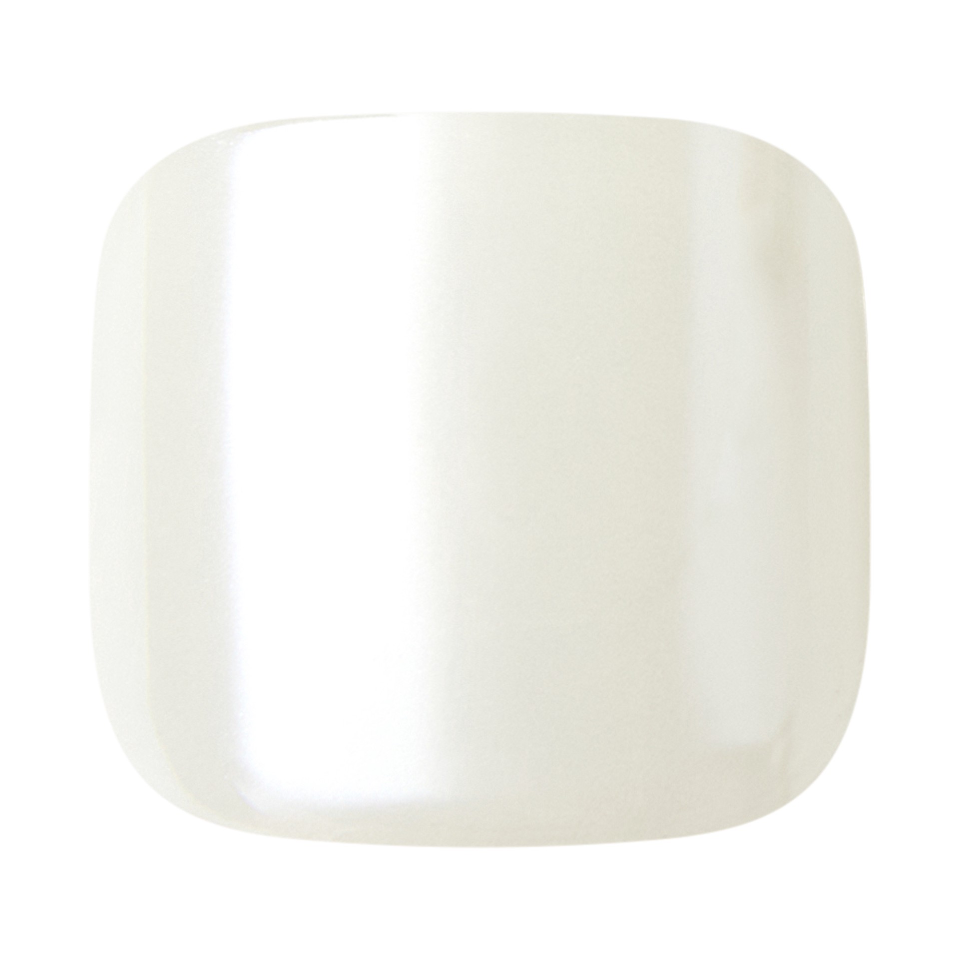 slide 4 of 5, imPRESS Premium Press-On Toenails, No Glue Needed, Glazed Donut, White Square, 27 Ct., 28 pc