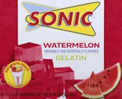 Sonic Watermelon Gelatin - 3.94 oz