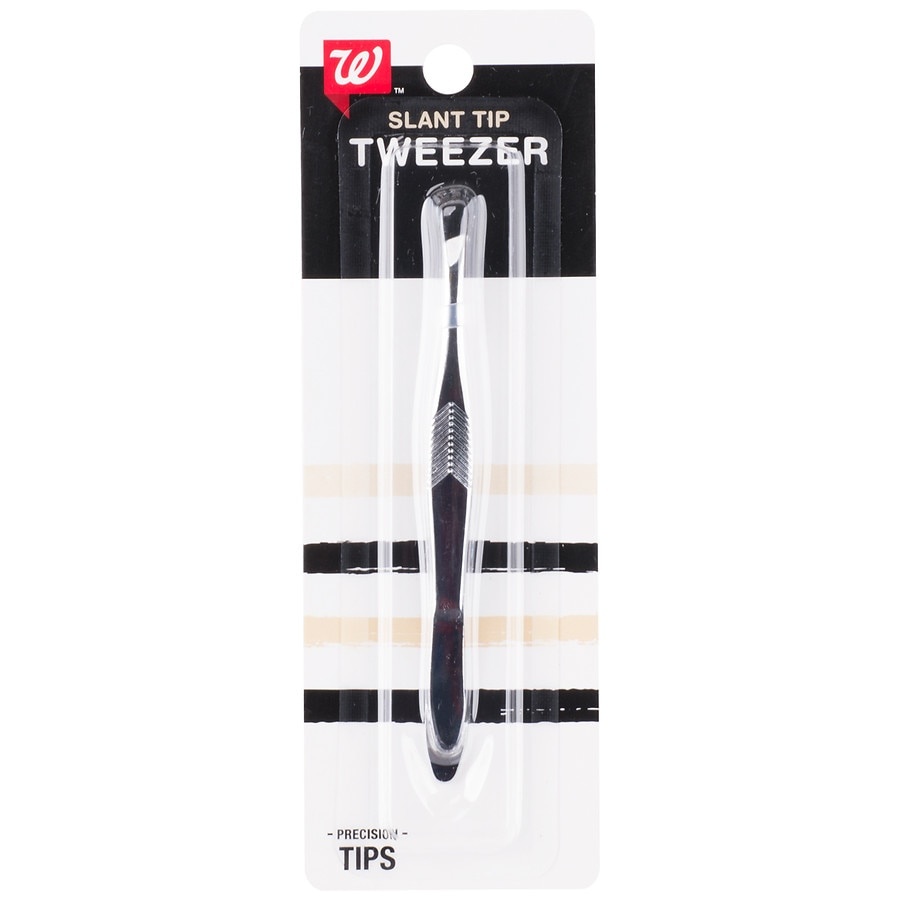 slide 1 of 1, Walgreens Beauty Slant Tip Tweezer, 1 ct
