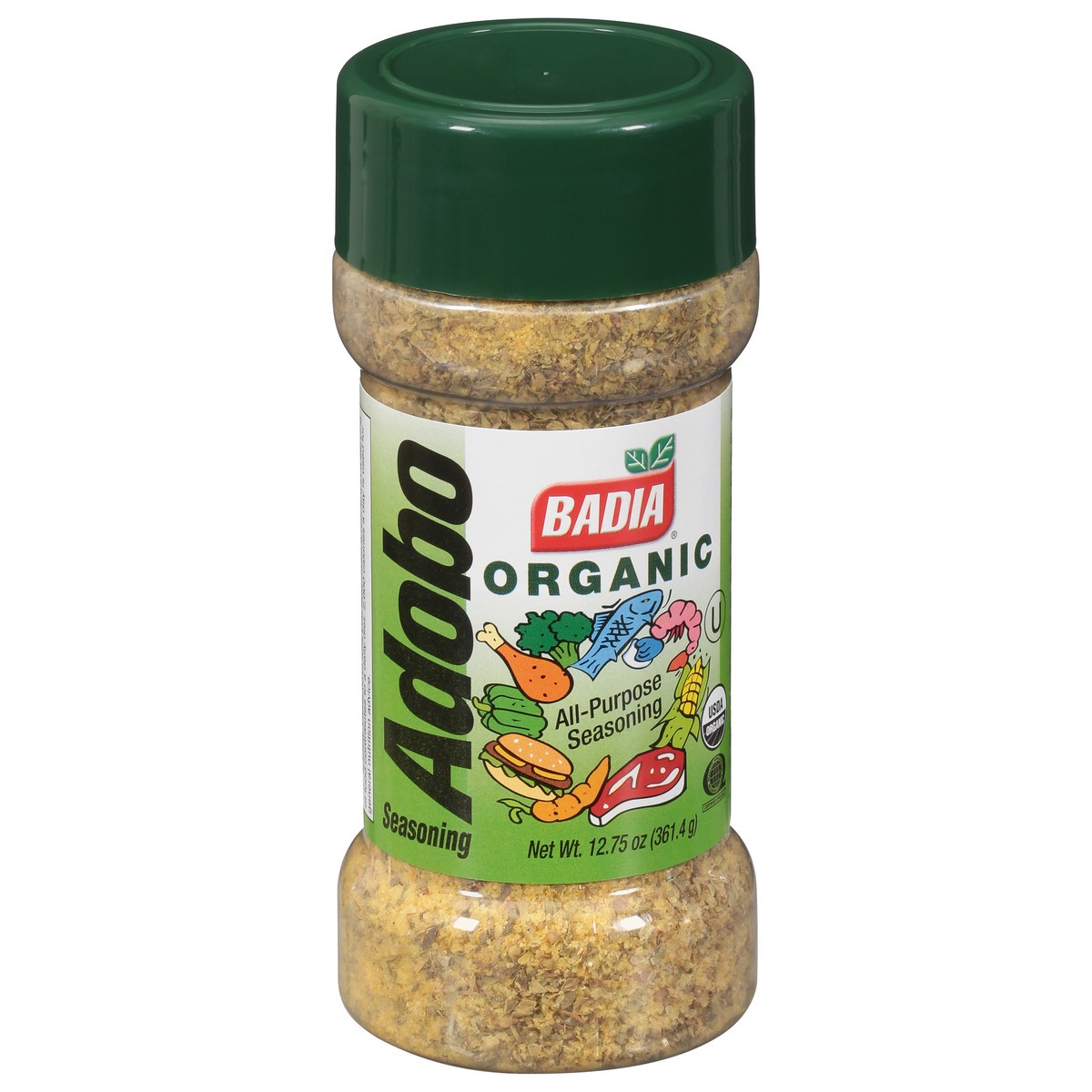 slide 2 of 9, Badia Adobo Con Sazon Organic (All-Purpose Seasoning) Jar, 12.75 oz