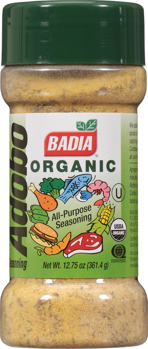 slide 6 of 9, Badia Adobo Con Sazon Organic (All-Purpose Seasoning) Jar, 12.75 oz