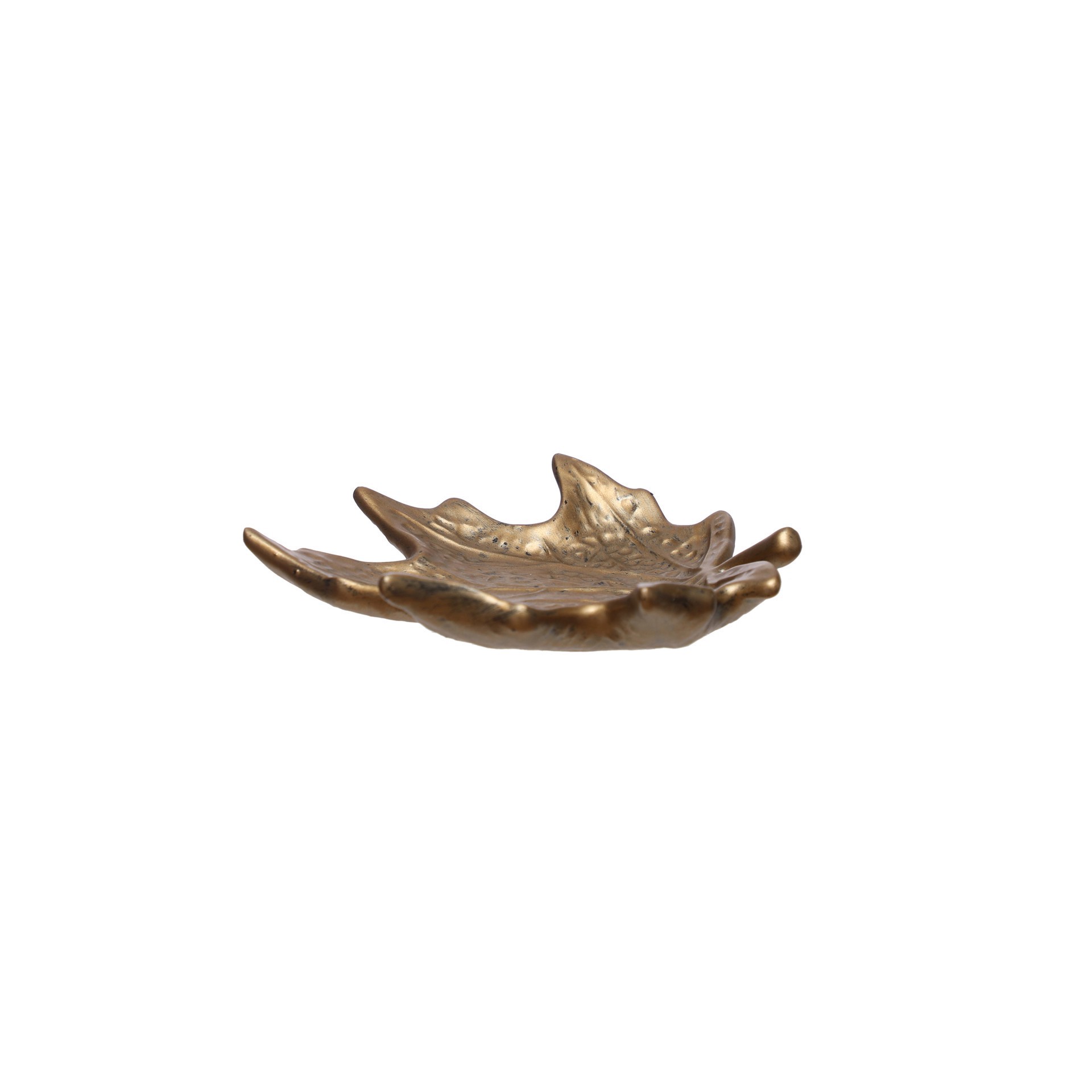 slide 3 of 3, 7.5" Gold Maple Leaf Trinket Tray By Ashland, 7.5 in