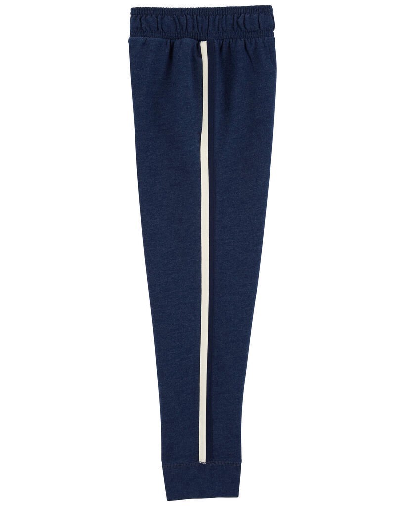 slide 3 of 4, Carter's Kid Pull-On Fleece Pants Navy 8, 1 ct