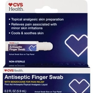 slide 1 of 1, CVS Health Antiseptic Finger Swab, 0.2 oz