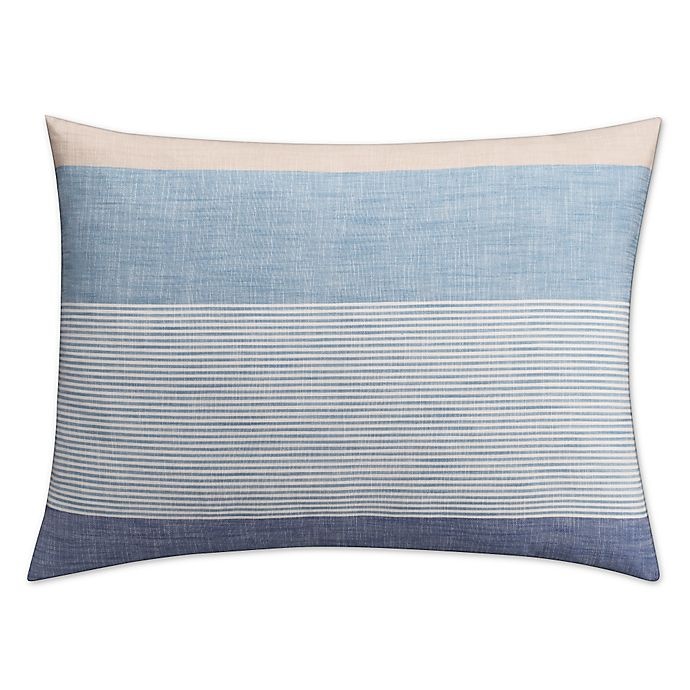 slide 1 of 1, KAS Seneca Standard Pillow Sham - Blue, 1 ct
