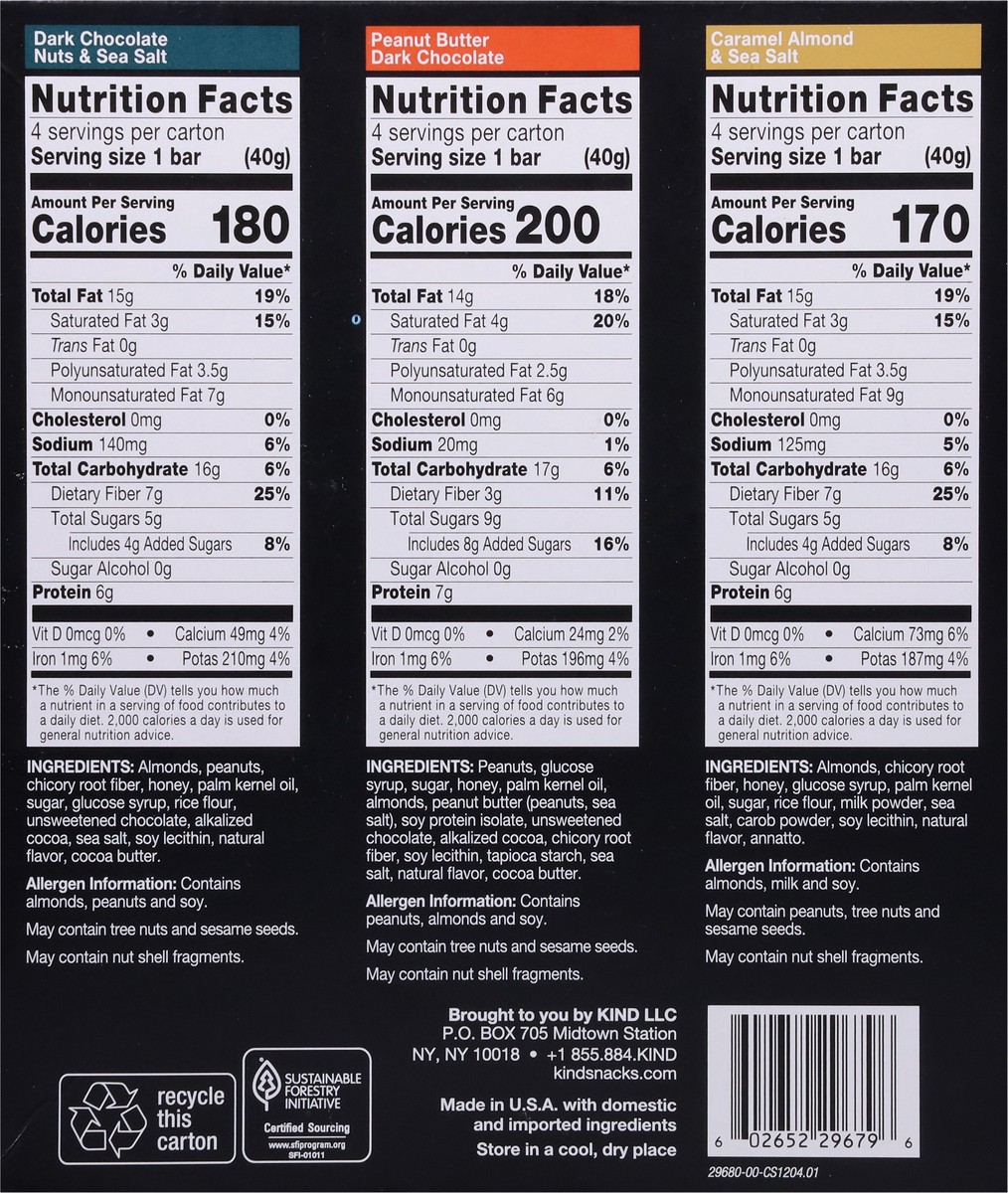 slide 4 of 9, KIND Assorted Bar Variety Pack 12 - 1.4 oz Bars, 12 ct