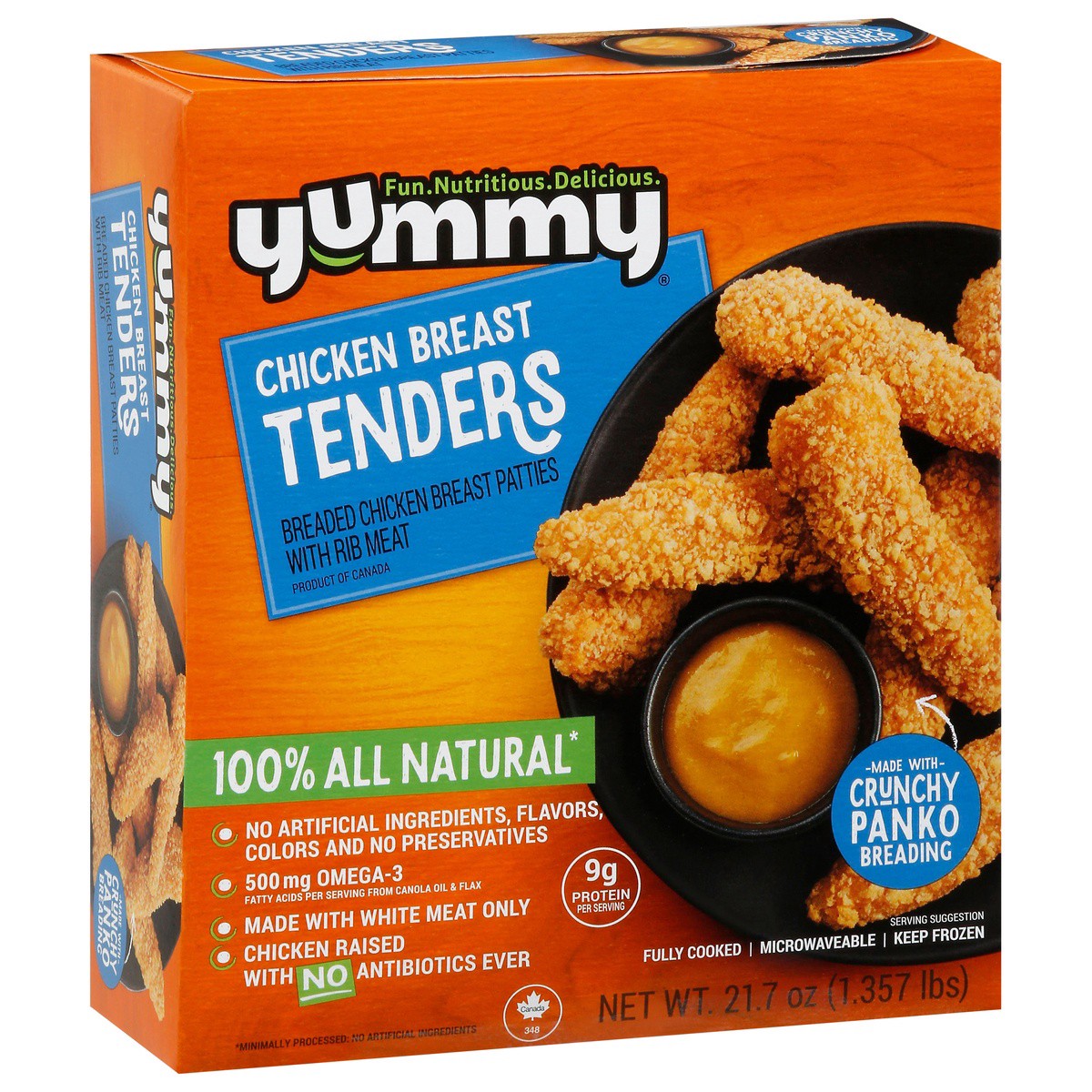 slide 1 of 9, Yummy All Natural Chicken Breast Tenders, 21.7 oz, 21.7 oz