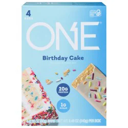 ONE Birthday Cake Flavored Protein Bars, 2.12 oz (4 Count)