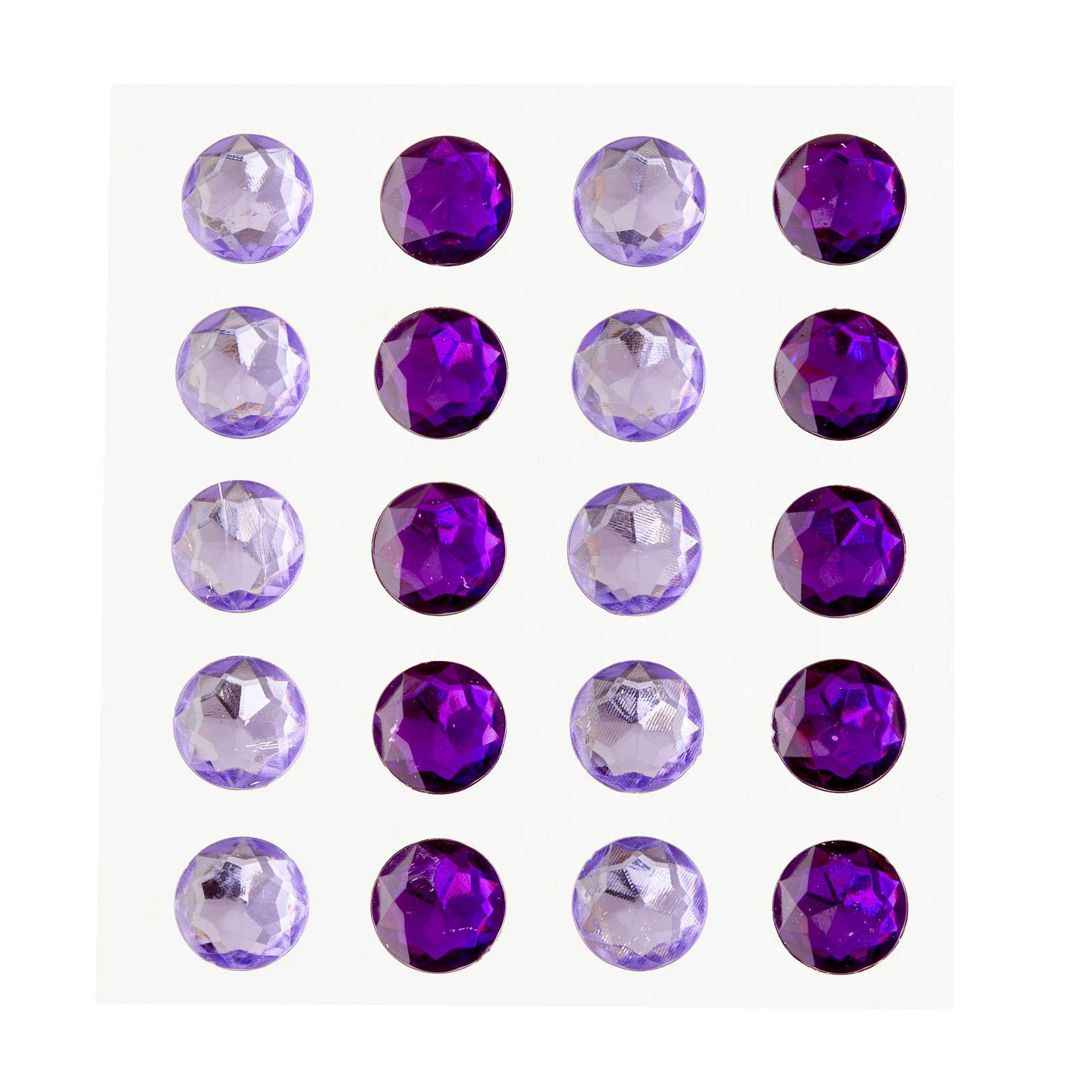 slide 3 of 3, Purple Combo Rhinestone Stickers By Recollections, 16 mm