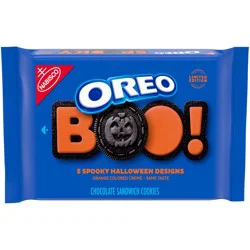 OREO Orange Creme Chocolate Sandwich Cookies, Limited Edition, Halloween Cookies, 1.25 lb