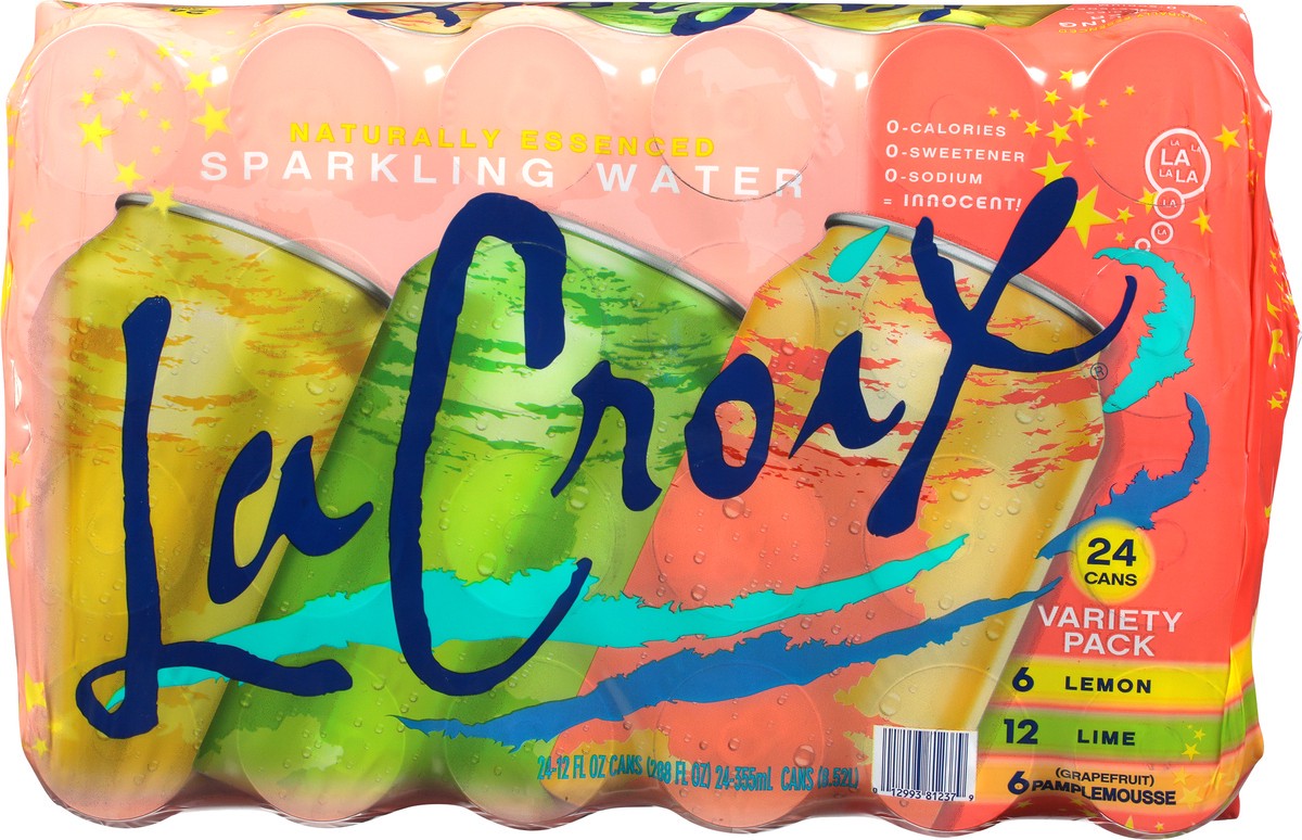 slide 10 of 13, La Croix Sparkling Water Variety Pack 24 - 12 fl oz Cans, 24 ct