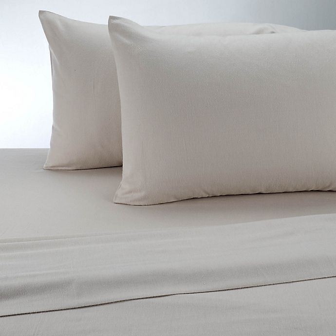 slide 1 of 1, Therapedic 100% Ring Spun Cotton Flannel Queen Sheet Set - Linen, 1 ct