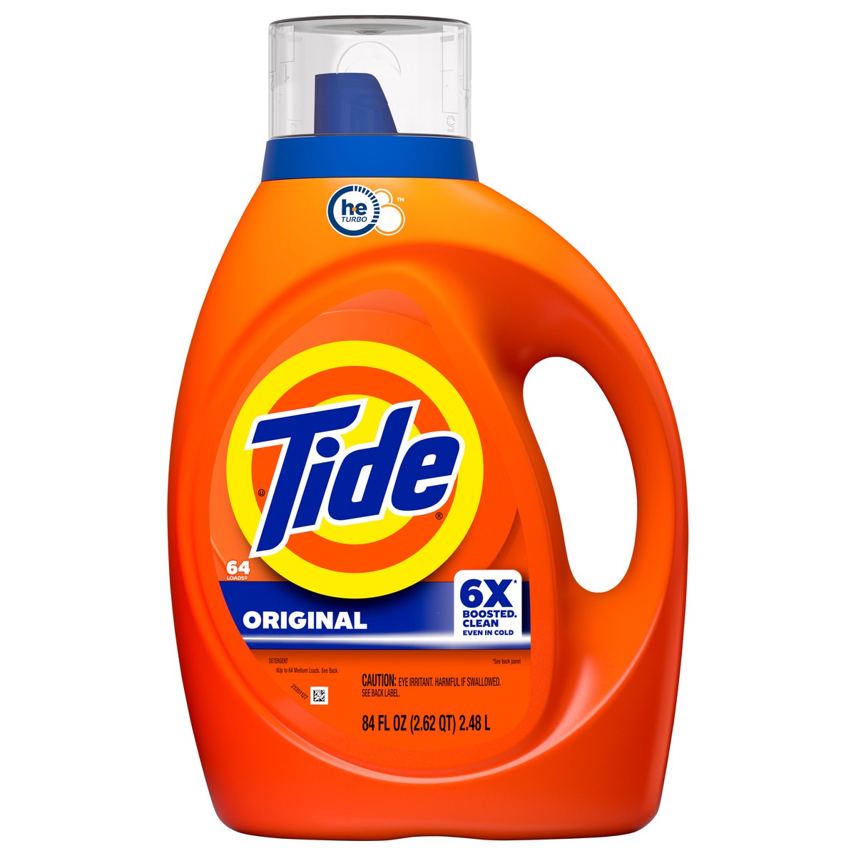 slide 1 of 7, Tide Laundry Detergent Liquid, Original Scent, 64 Loads, 80 fl oz, Works on 100% of Common Stains, 84 fl oz