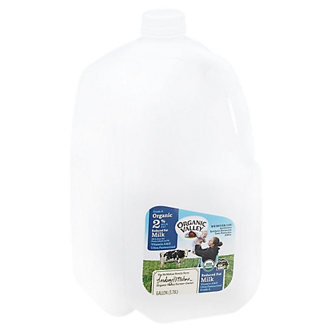 slide 1 of 1, Organic Valley Reduce Fat 2% White Milk - Gallon, 1 ct