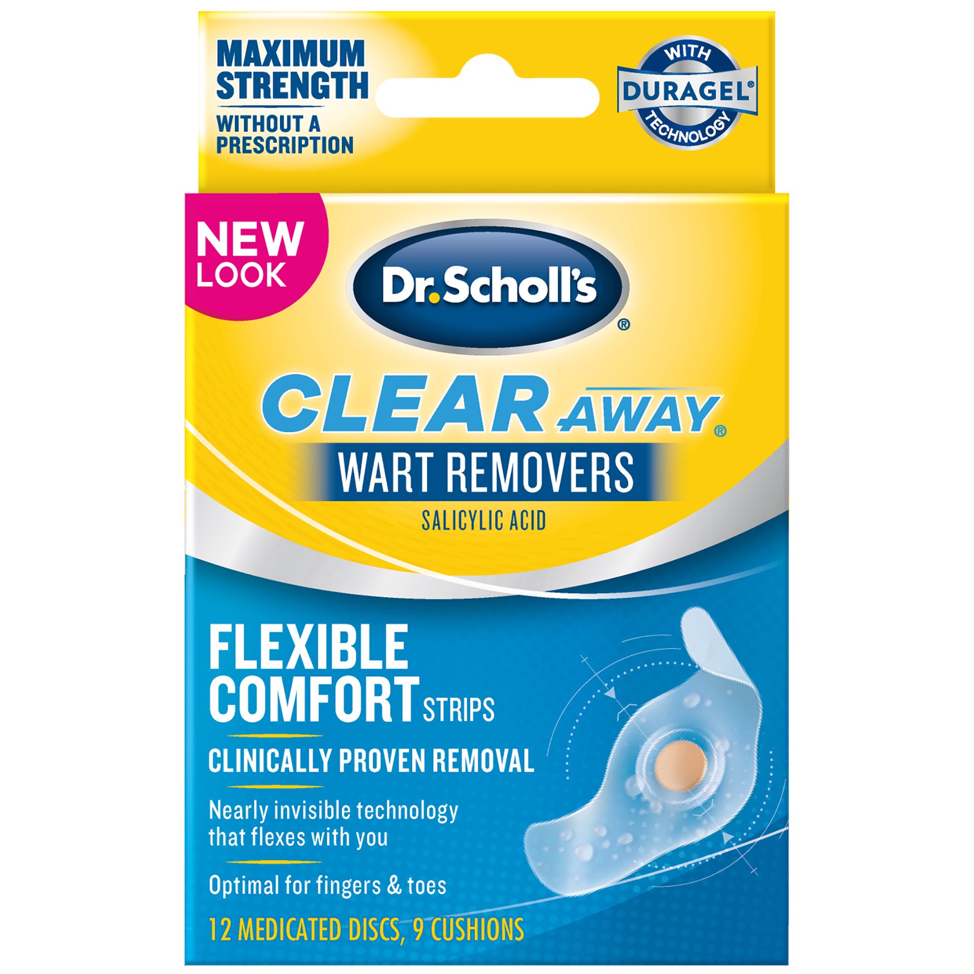 slide 1 of 9, Dr. Scholl's Wart Remover Maximum Strength Strips, 9 ct
