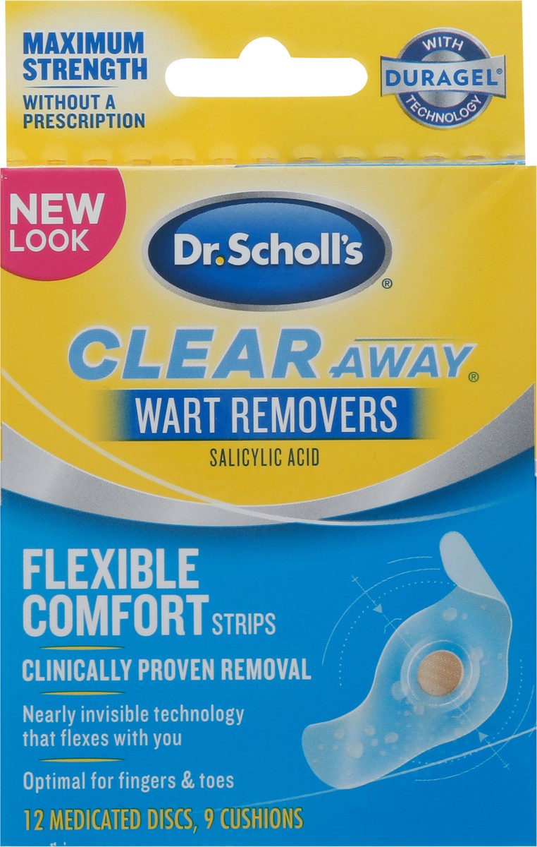 slide 7 of 9, Dr. Scholl's Wart Remover Maximum Strength Strips, 9 ct