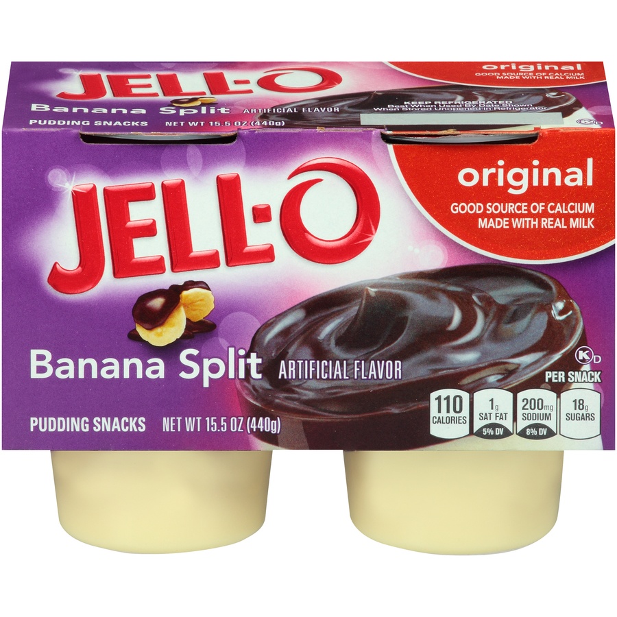 slide 1 of 1, Jell-O Pudding Snacks 4 ea, 4 ct