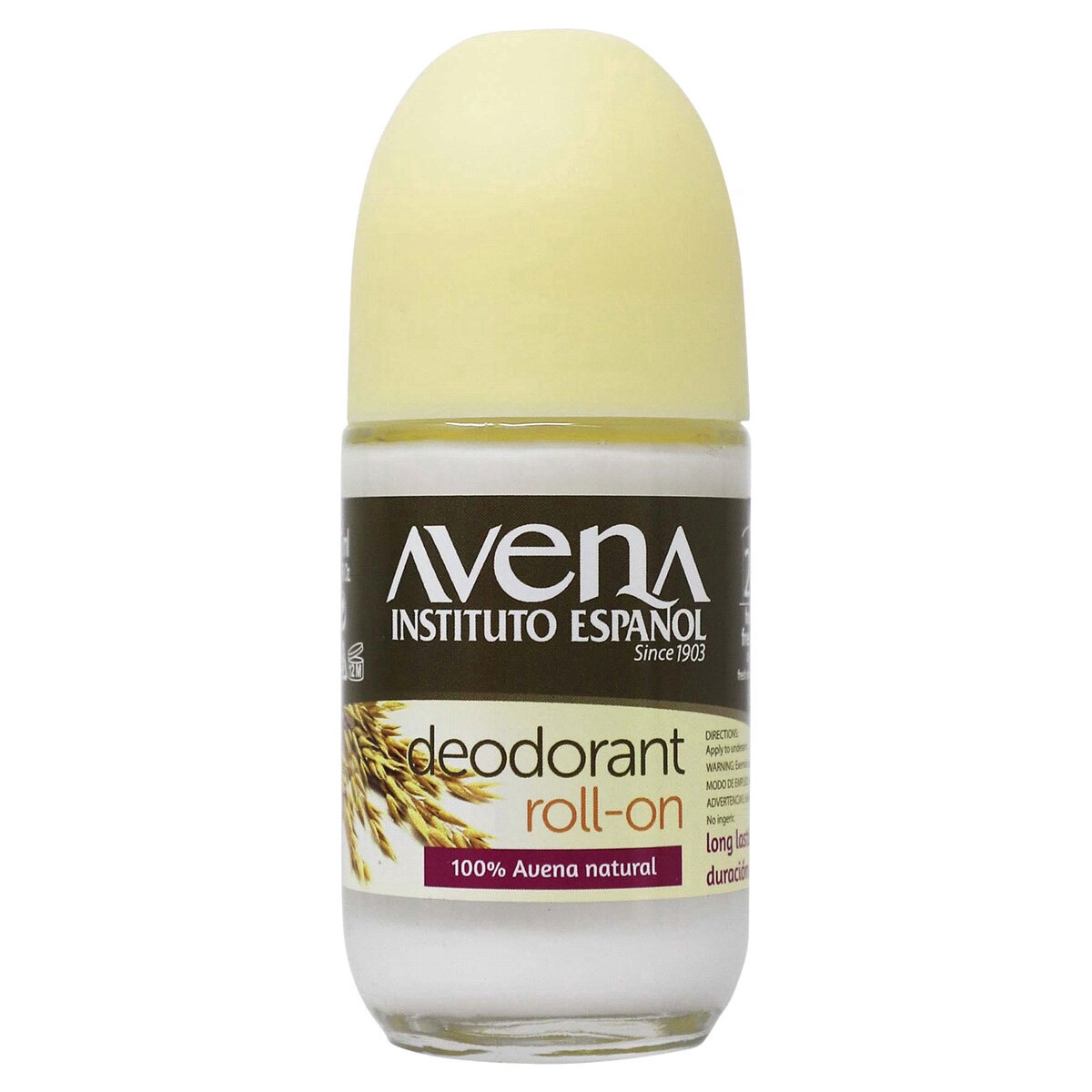 slide 1 of 9, Avena Instituto Espanol Roll-On Deodorant, 2.5 oz