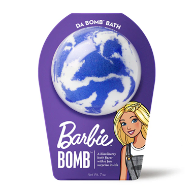 slide 1 of 1, Da Bomb Barbie Purple Swirl, 7 oz