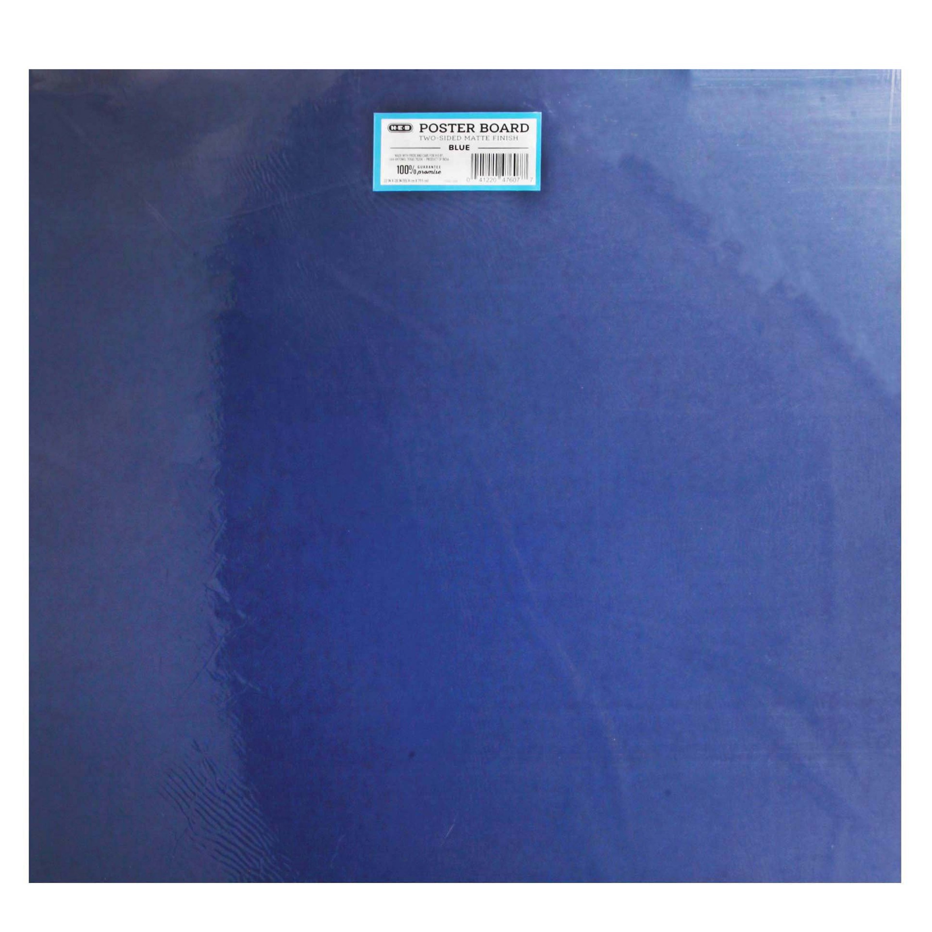 slide 1 of 1, H-E-B Blue Poster Board, 22 in x 28 in