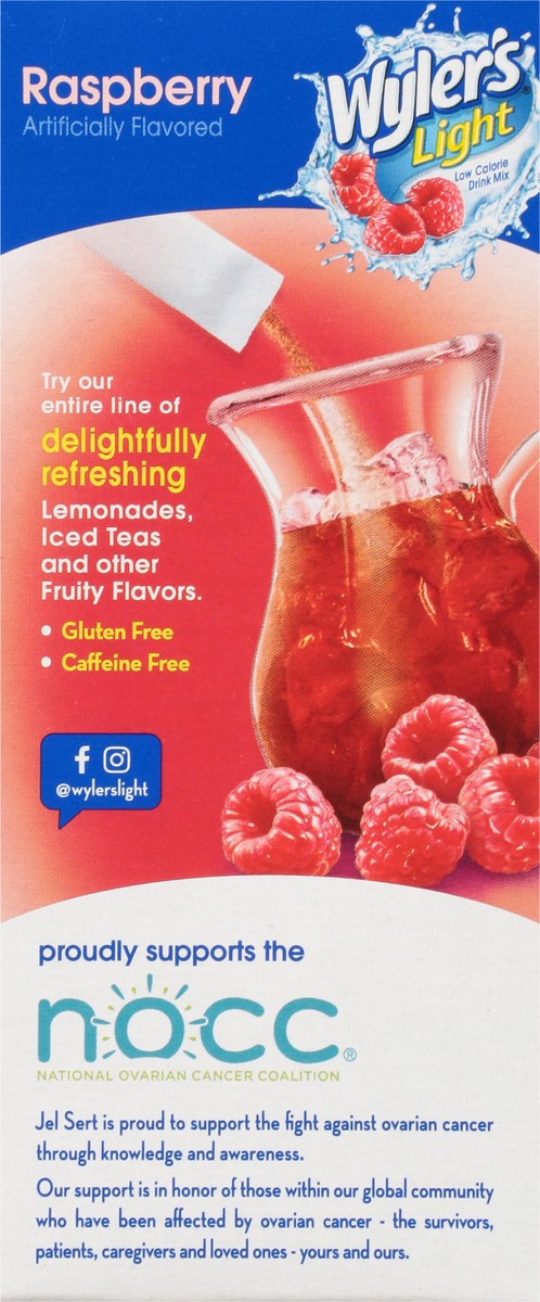 slide 9 of 12, Wyler's Light Low Calorie Raspberry Drink Mix - 6 ct, 6 ct