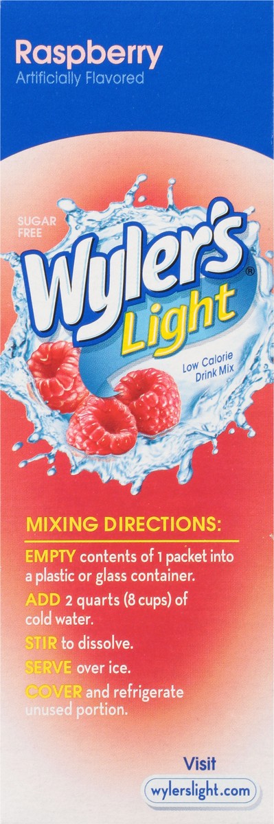 slide 3 of 12, Wyler's Light Low Calorie Raspberry Drink Mix - 6 ct, 6 ct