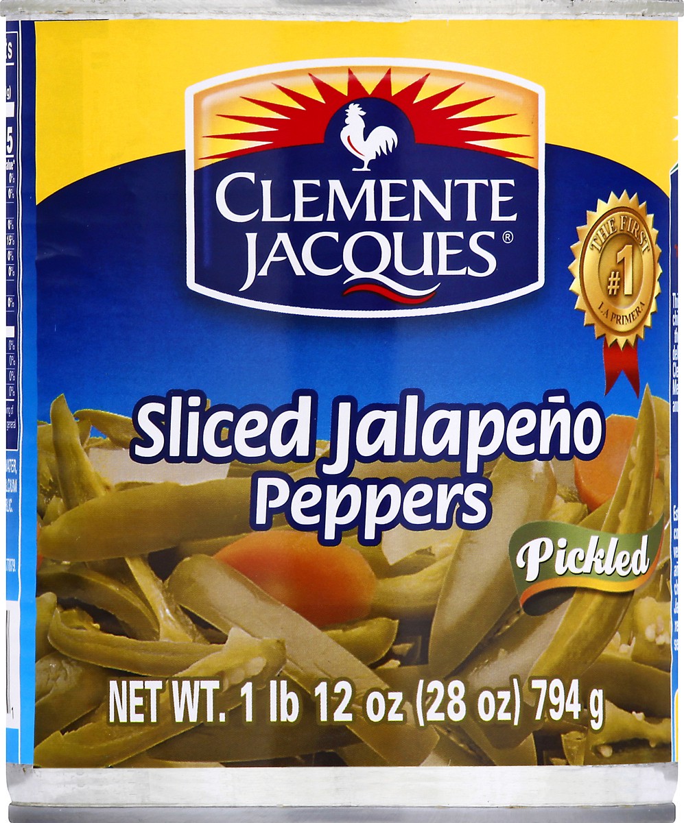 slide 10 of 10, Clemente Jacques Sliced Pickled Jalapeno Peppers, 28 oz