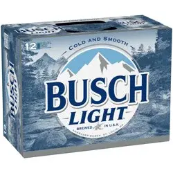 Busch Light Beer, 12 Pack Beer, 12 FL OZ Cans