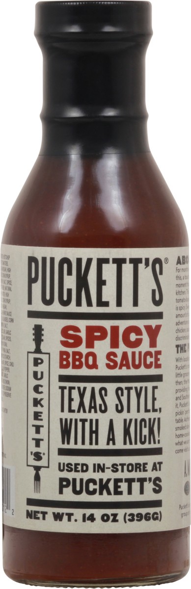 slide 7 of 9, Puckett's Texas Style Spicy BBQ Sauce 14 oz, 14 oz
