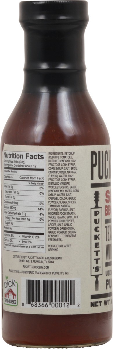 slide 4 of 9, Puckett's Texas Style Spicy BBQ Sauce 14 oz, 14 oz