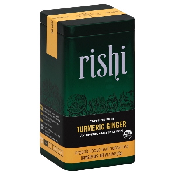 slide 1 of 1, Rishi Tea Turmeric Ginger Organic, 2.47 oz