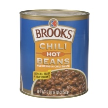 slide 1 of 1, Brooks Hot Chili Beans, 111 oz
