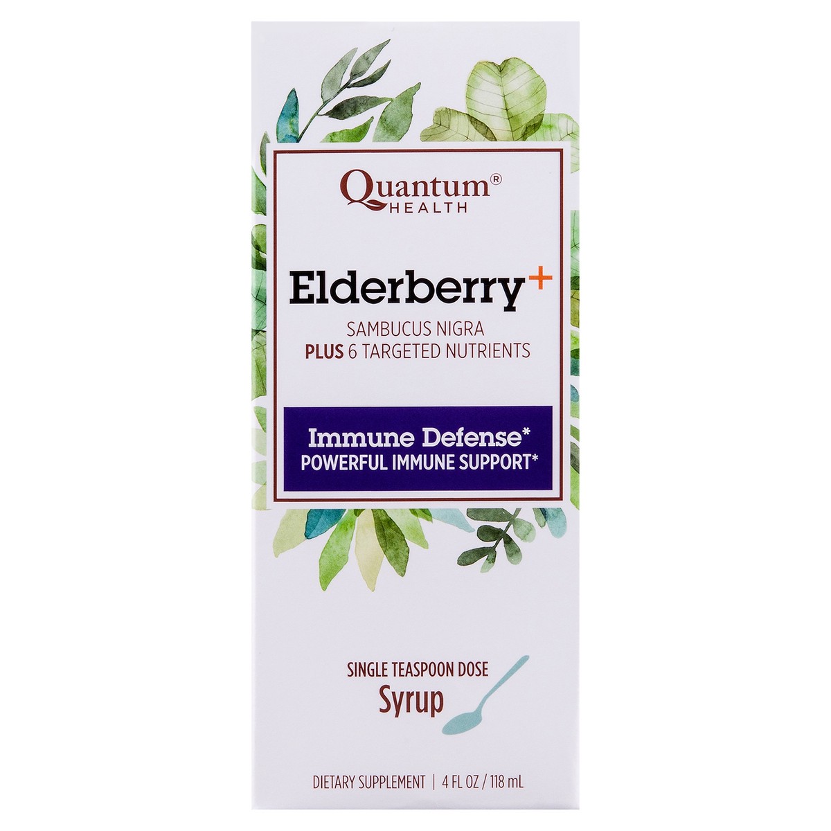 slide 1 of 12, Quantum Health Quantum Elderberry Cough Syrup, 1 ct