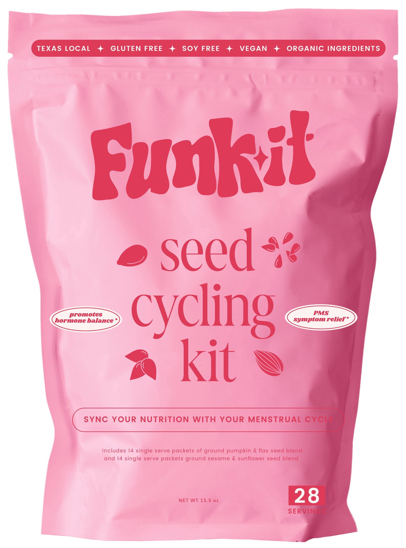 slide 1 of 1, Funk It Wellness Seed Cycling Kit, 15.5 oz