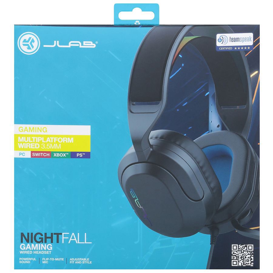 slide 1 of 1, JLab Nightfall Gaming Wired Headset 1 ea, 1 ct