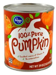 Kroger 100% Pure Pumpkin
