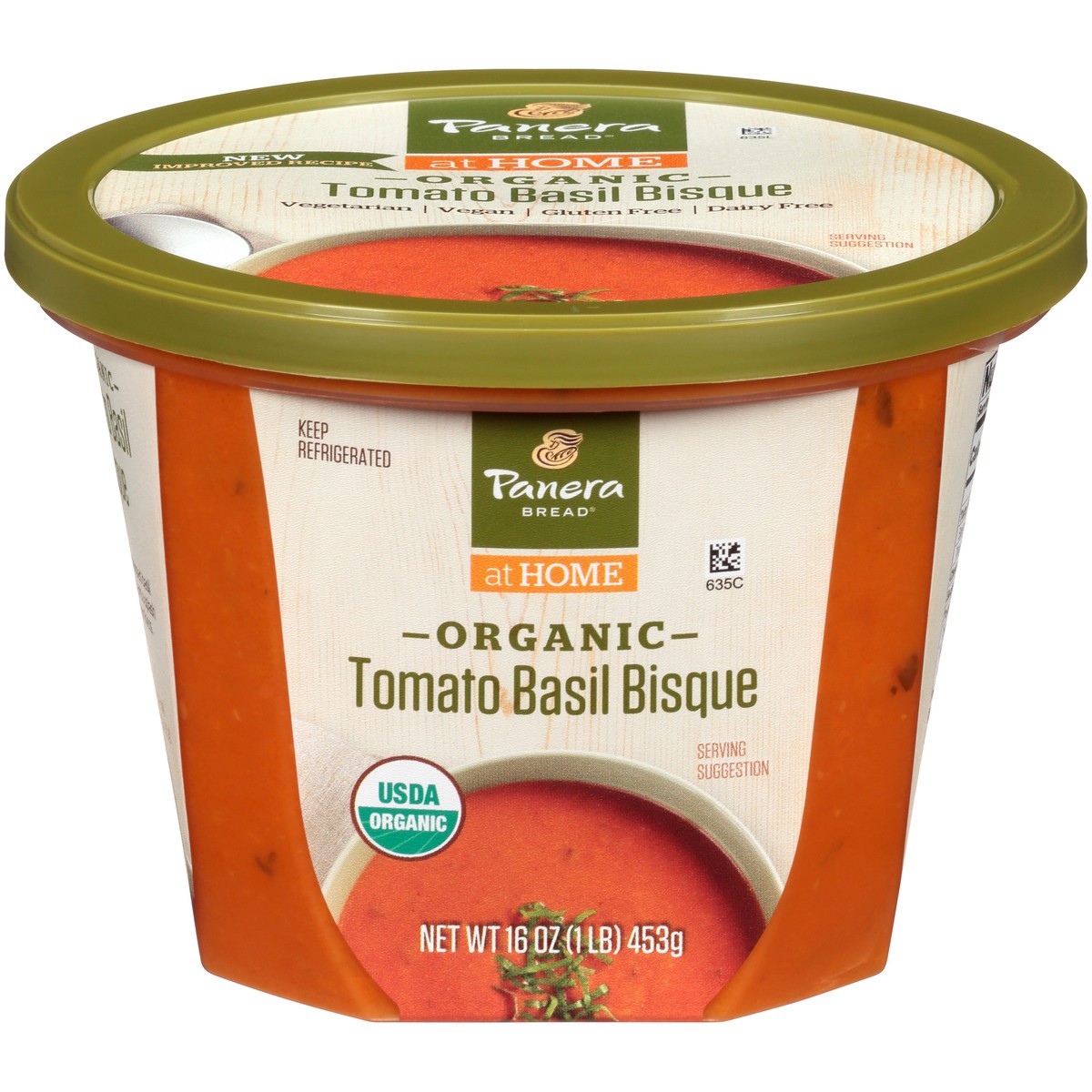 slide 1 of 11, Panera Bread Organic Tomato Basil Bisque, 16 OZ Soup Cup (Gluten Free), 16 oz