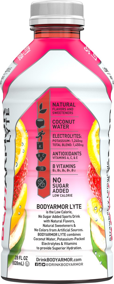 slide 2 of 9, BODYARMOR LYTE Sports Drink Strawberry Lemonade - 28 fl oz, 28 fl oz