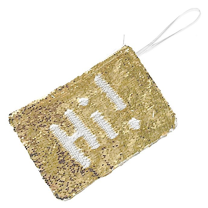 slide 1 of 1, Morgan Home 2-Way Sequin Swimsuit Sack - White/Gold, 1 ct