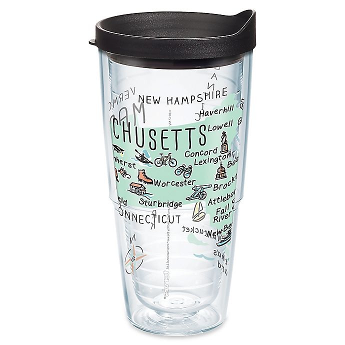 slide 1 of 1, Tervis My Place Massachusetts Wrap Tumbler with Lid, 24 oz