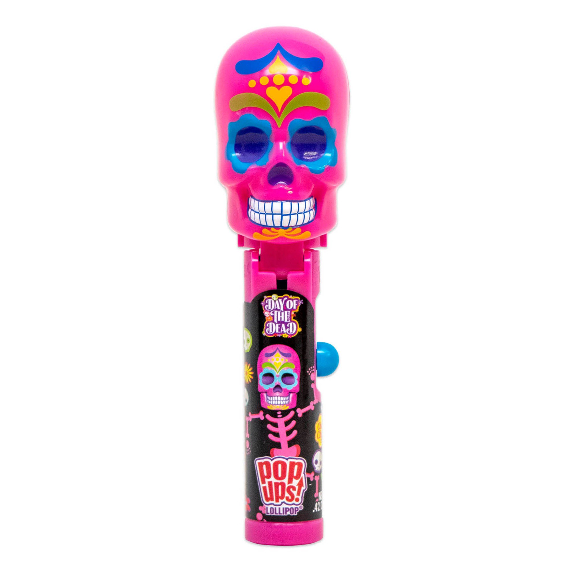 slide 2 of 3, Flix Imaginings Day of the Dead pop ups lollipops, 0.72 oz