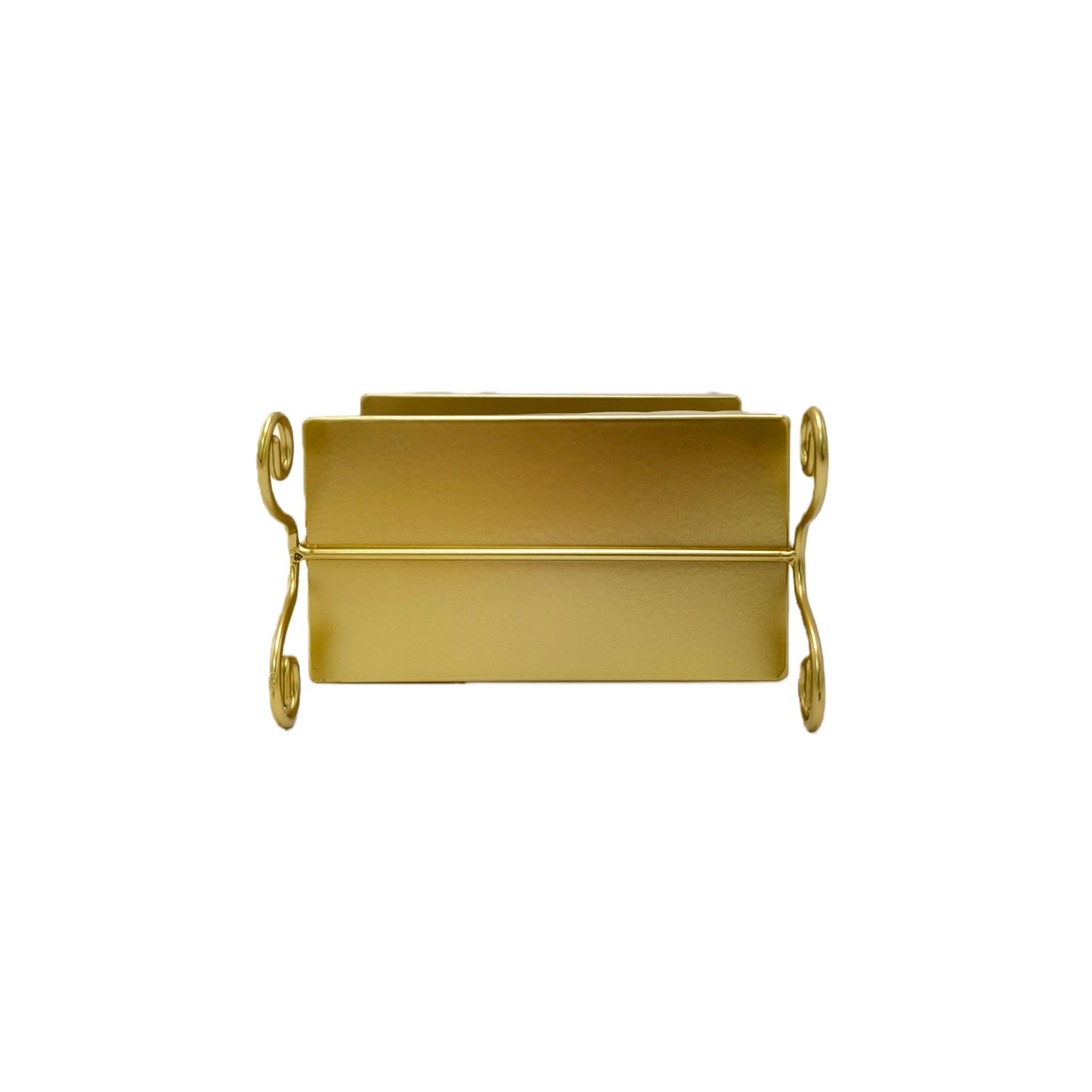 slide 3 of 4, 11" Gold Bow-Topped 2-Tier Decorative Metal Tray by Ashland, 11 in