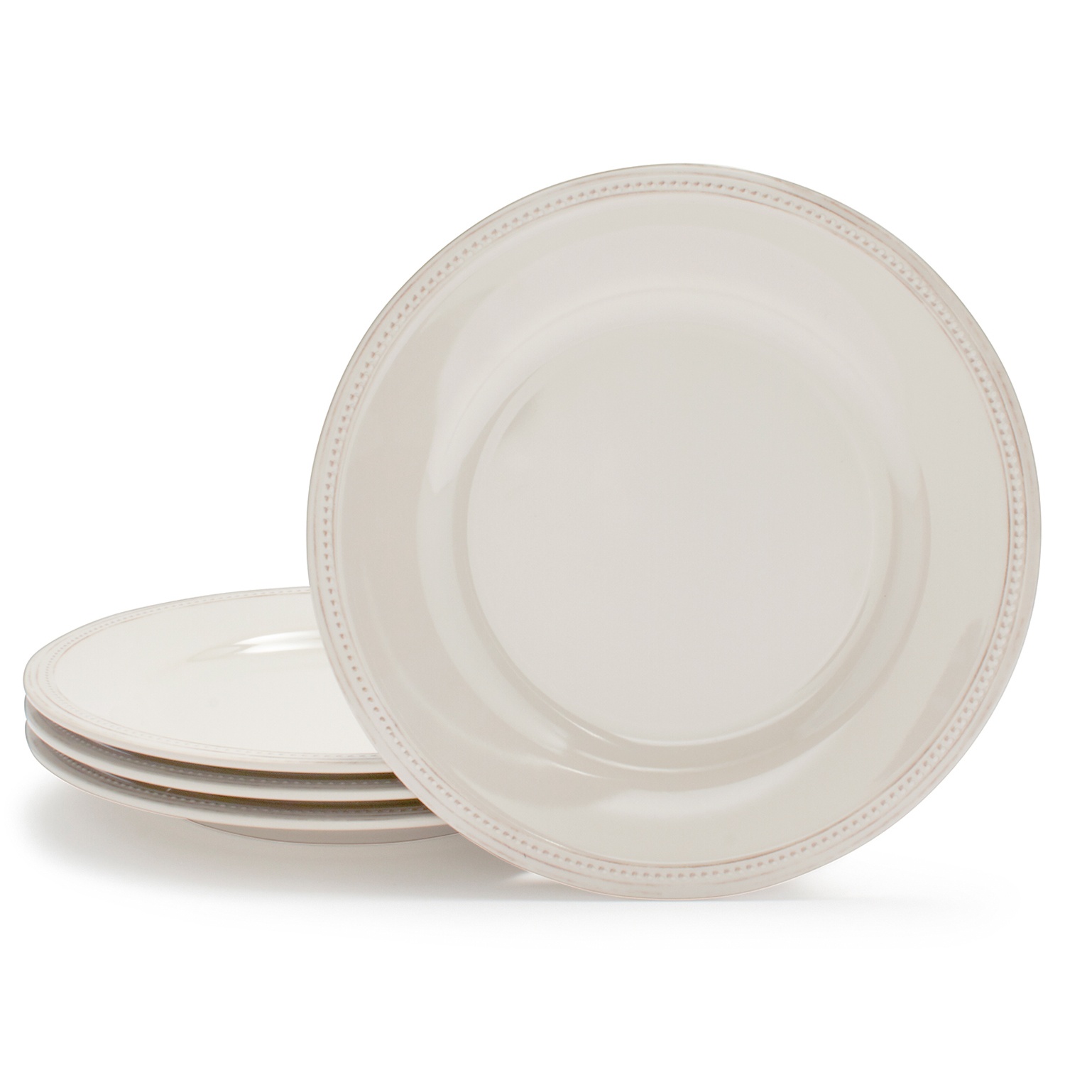 slide 1 of 1, Sur La Table Pearl Melamine Dinner Plates, Gray, 4 ct