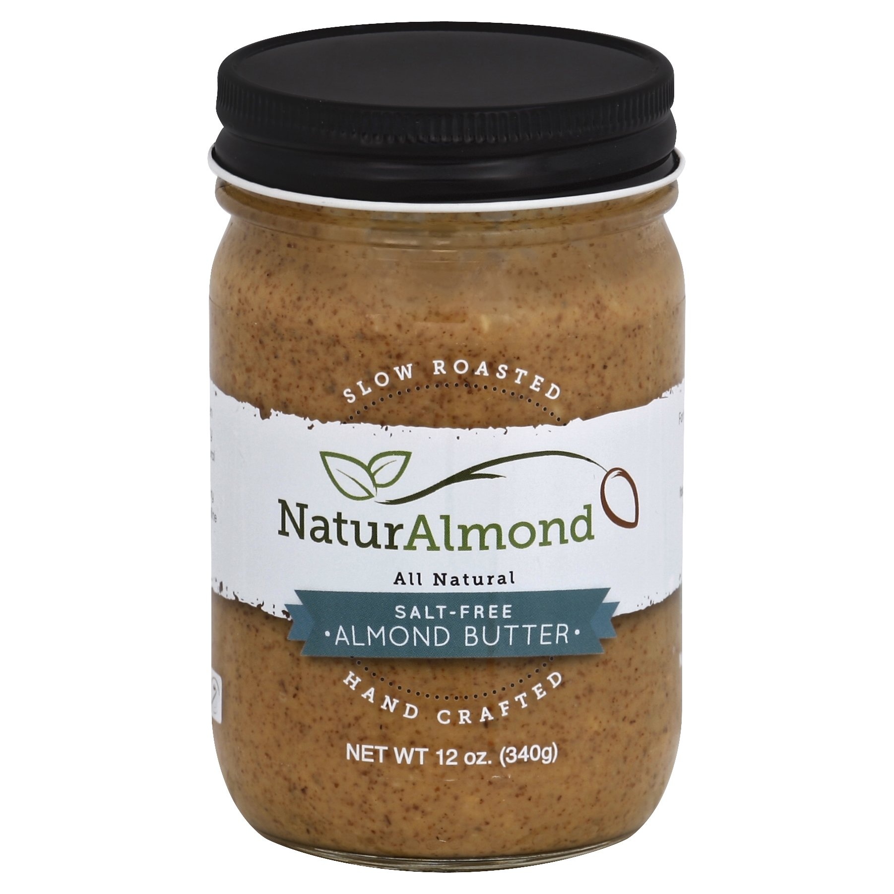 slide 1 of 1, NaturAlmond Almond Butter Salt-Free, 12 oz