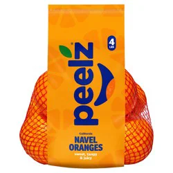 Peelz Navel Oranges 4 lb Bag