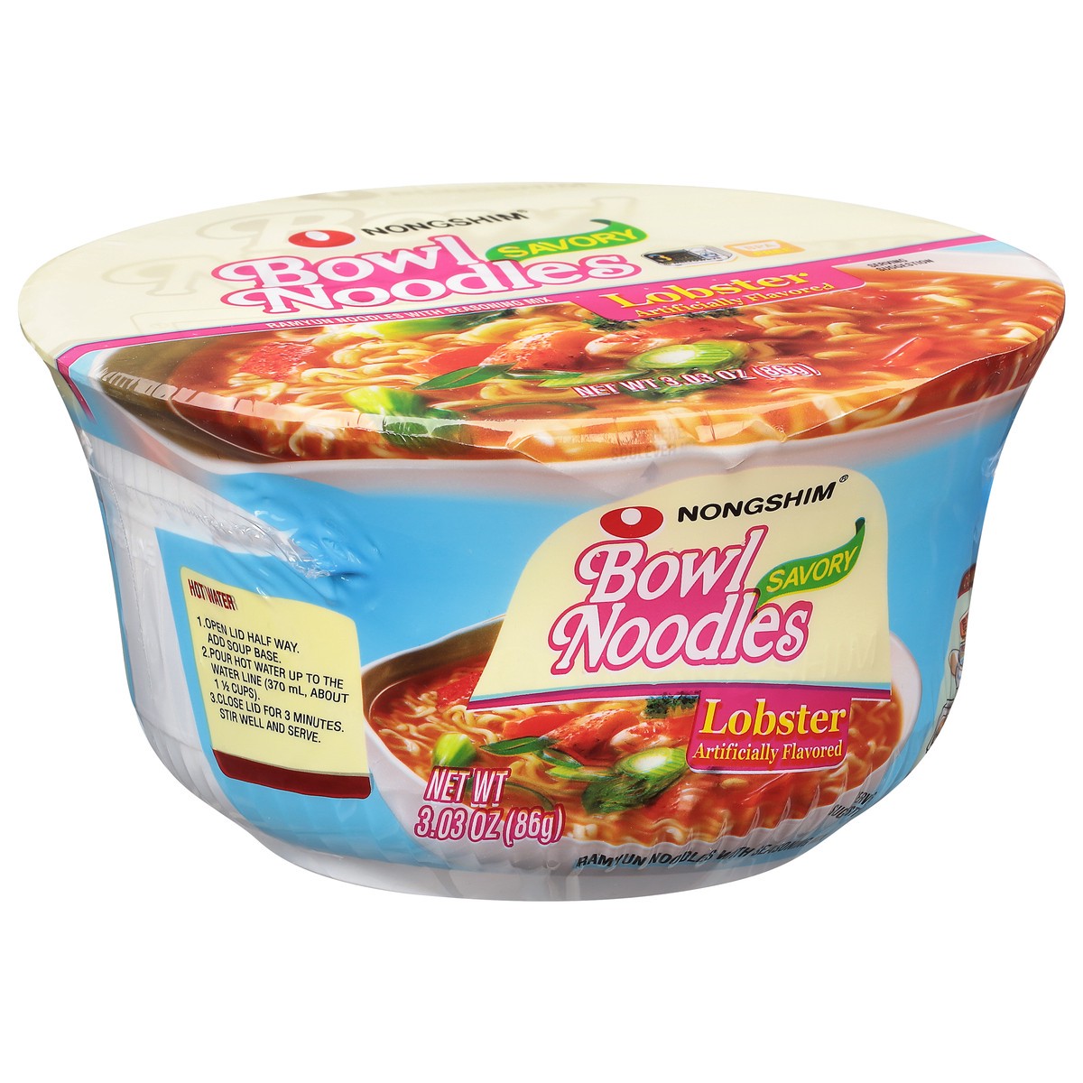 slide 9 of 11, Nongshim Nong Shim Noodle Lobster, 3.03 oz